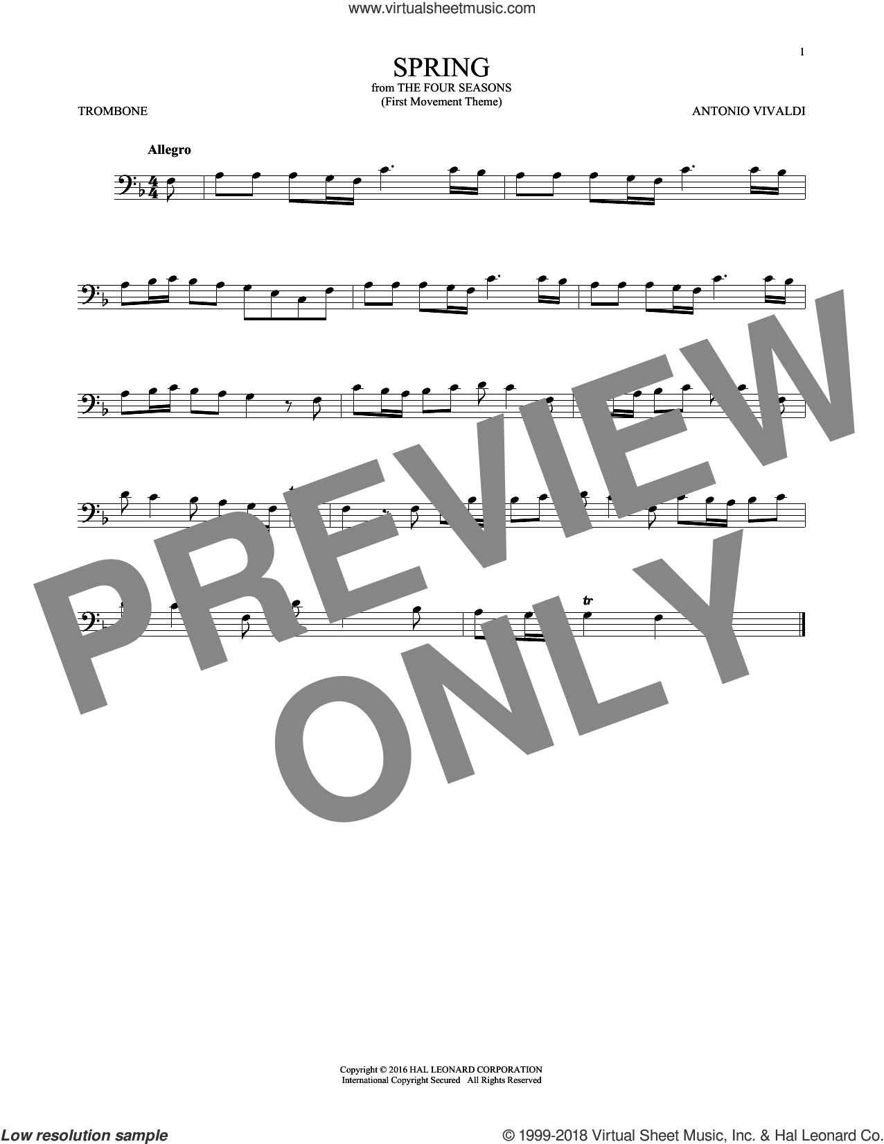 Allegro I, RV 269 ("Spring") (First Movement Theme)
