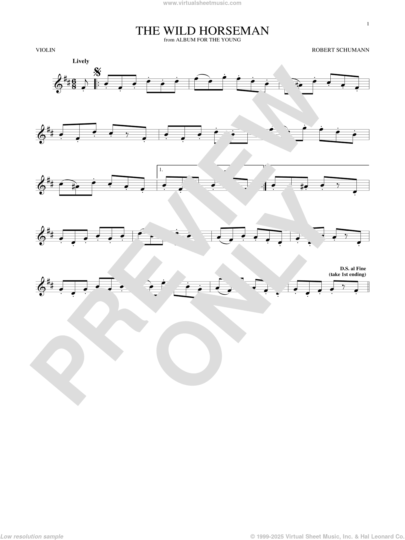 The Wild Horseman (Wilder Reiter), Op. 68, No. 8