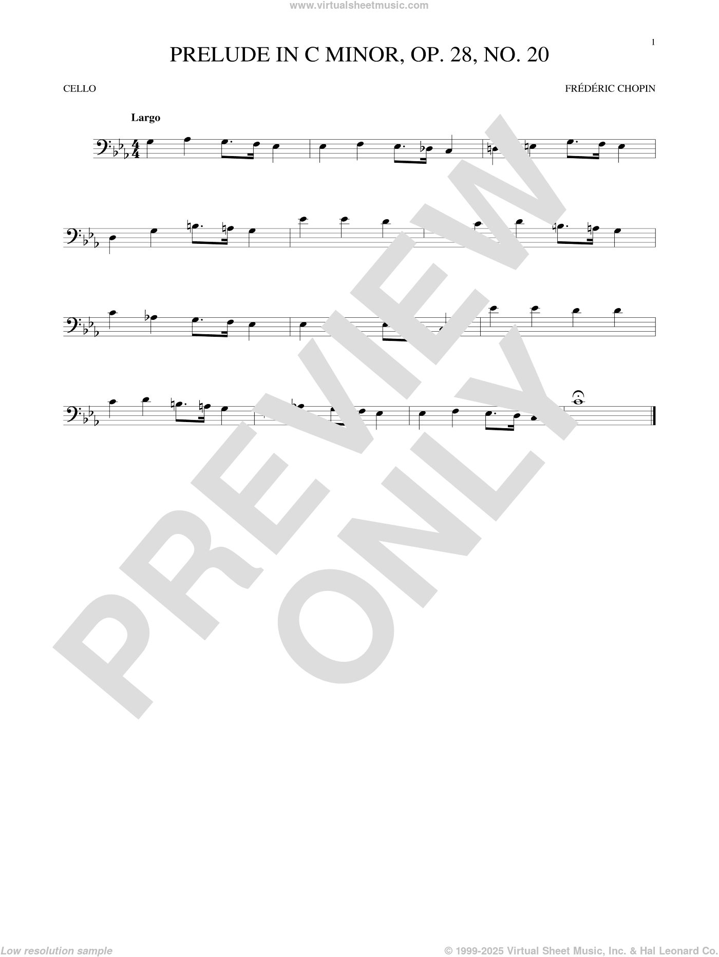 Prelude, Op. 28, No. 20
