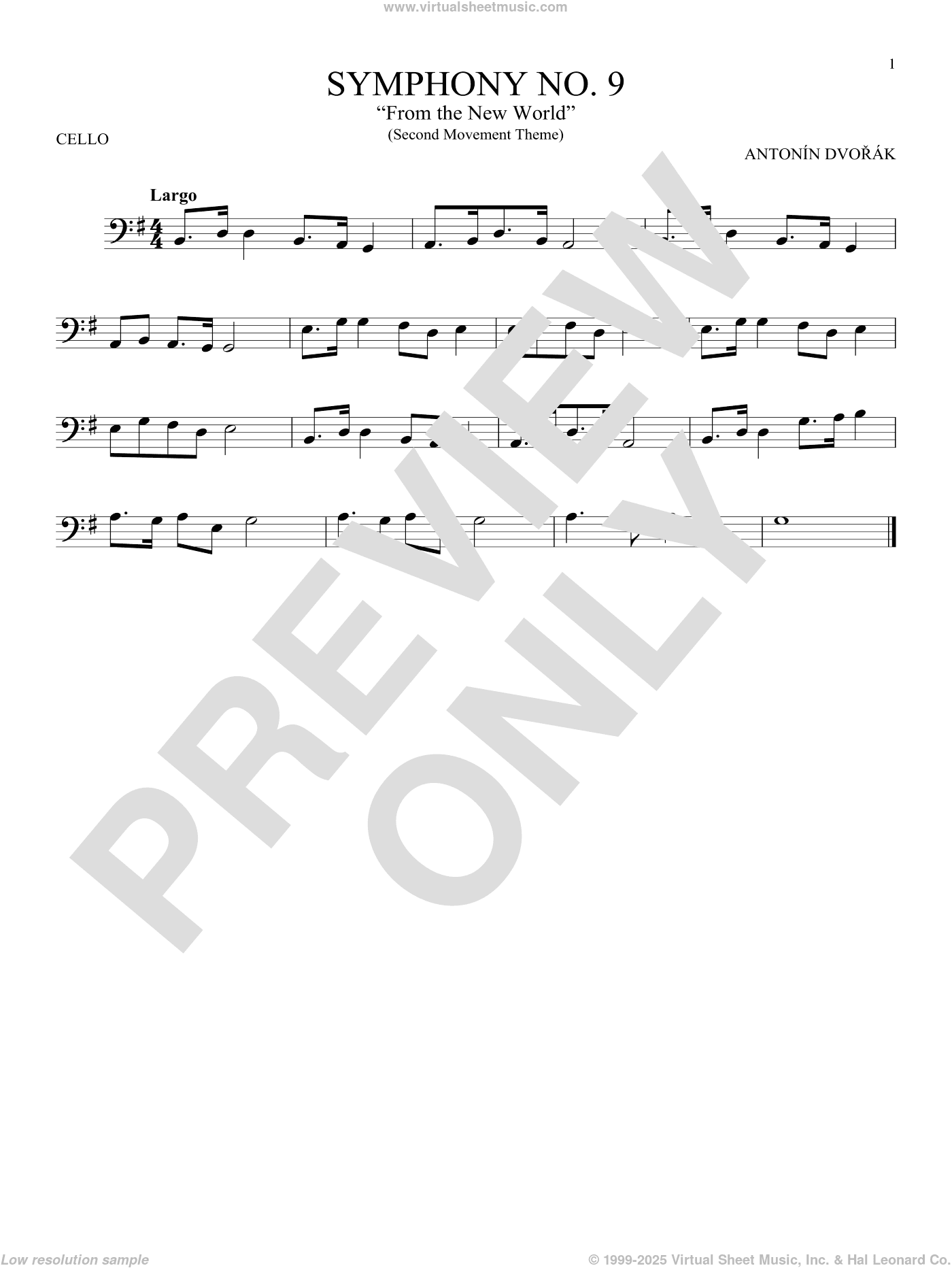 Largo From Symphony No. 9 ("New World")