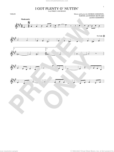 I Got Plenty O' Nuttin' (Grade 3, C1, from the ABRSM Violin Syllabus from 2024)