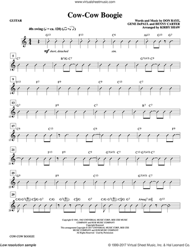 Cow-Cow Boogie (complete set of parts)