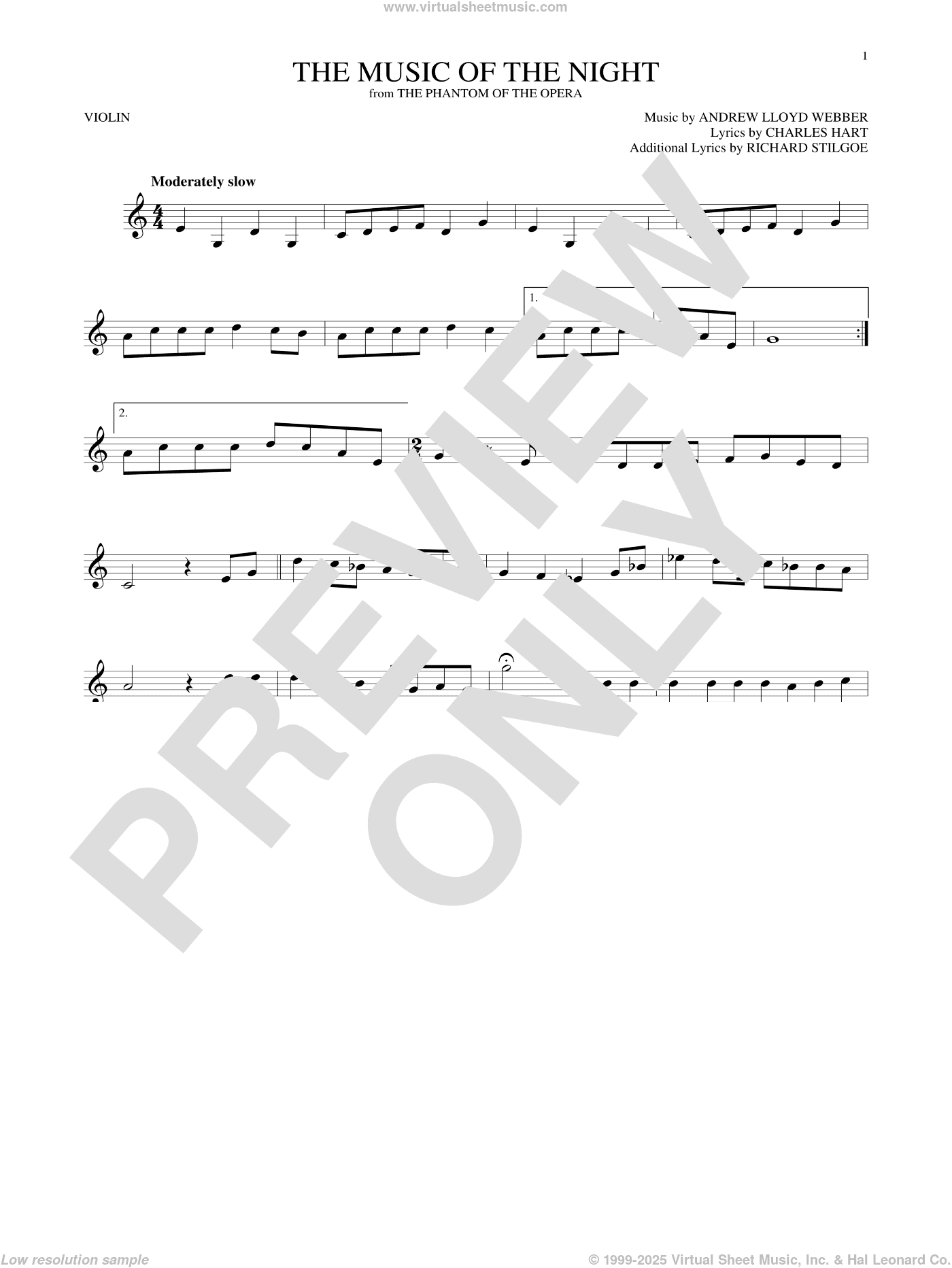 The Music Of The Night (from The Phantom Of The Opera)