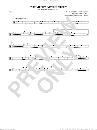 The Music Of The Night (from The Phantom Of The Opera)