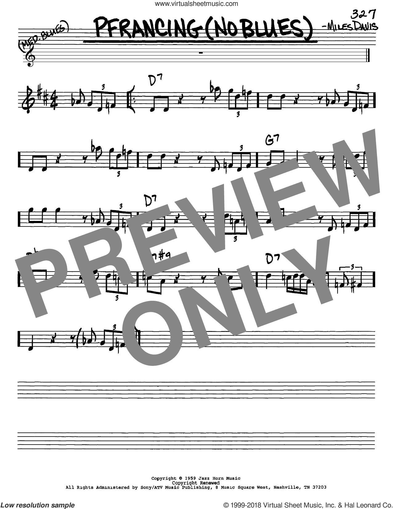 Pfrancing (No Blues)