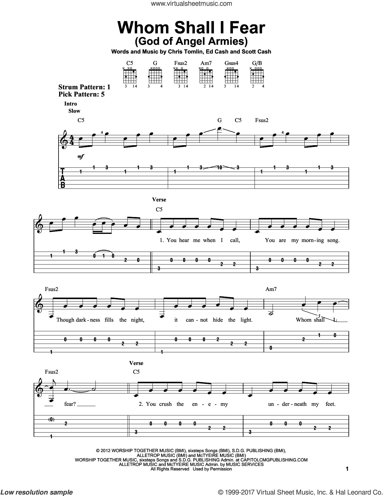 Whom Shall I Fear (God Of Angel Armies)