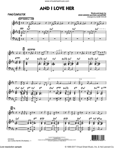 Jazz Combo Pak #45 (The Beatles) (complete set of parts)