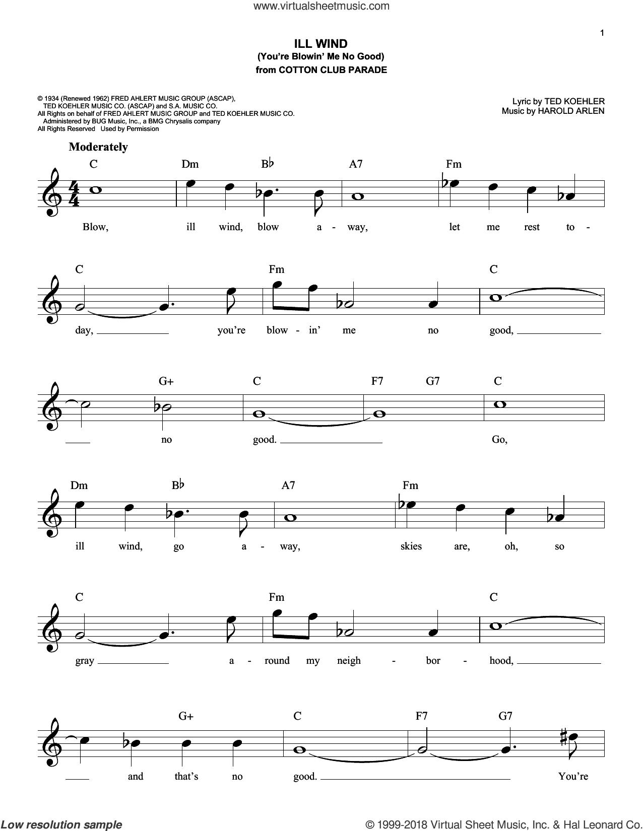 Ill Wind (You're Blowin' Me No Good)