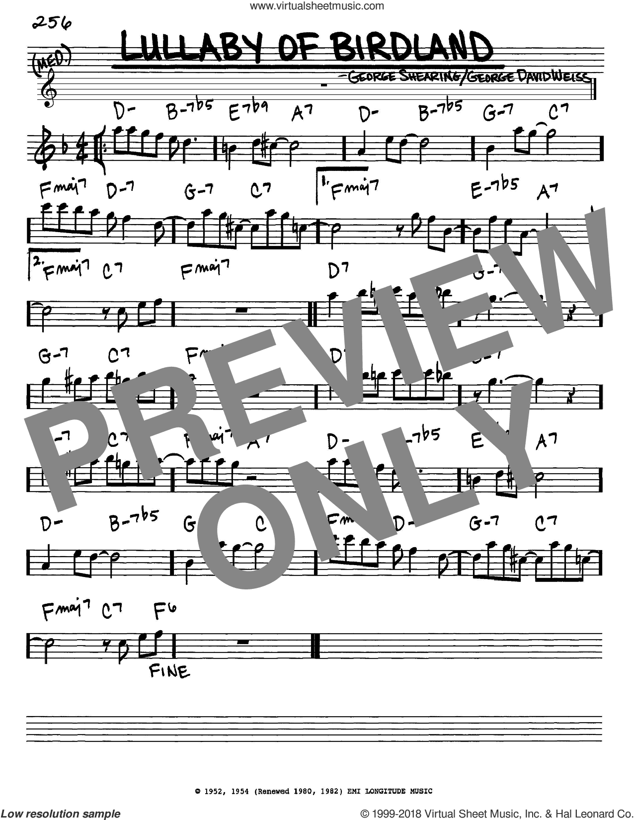 Lullaby Of Birdland