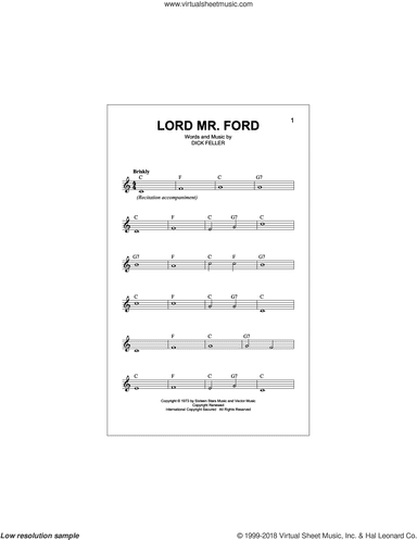 Lord Mr. Ford