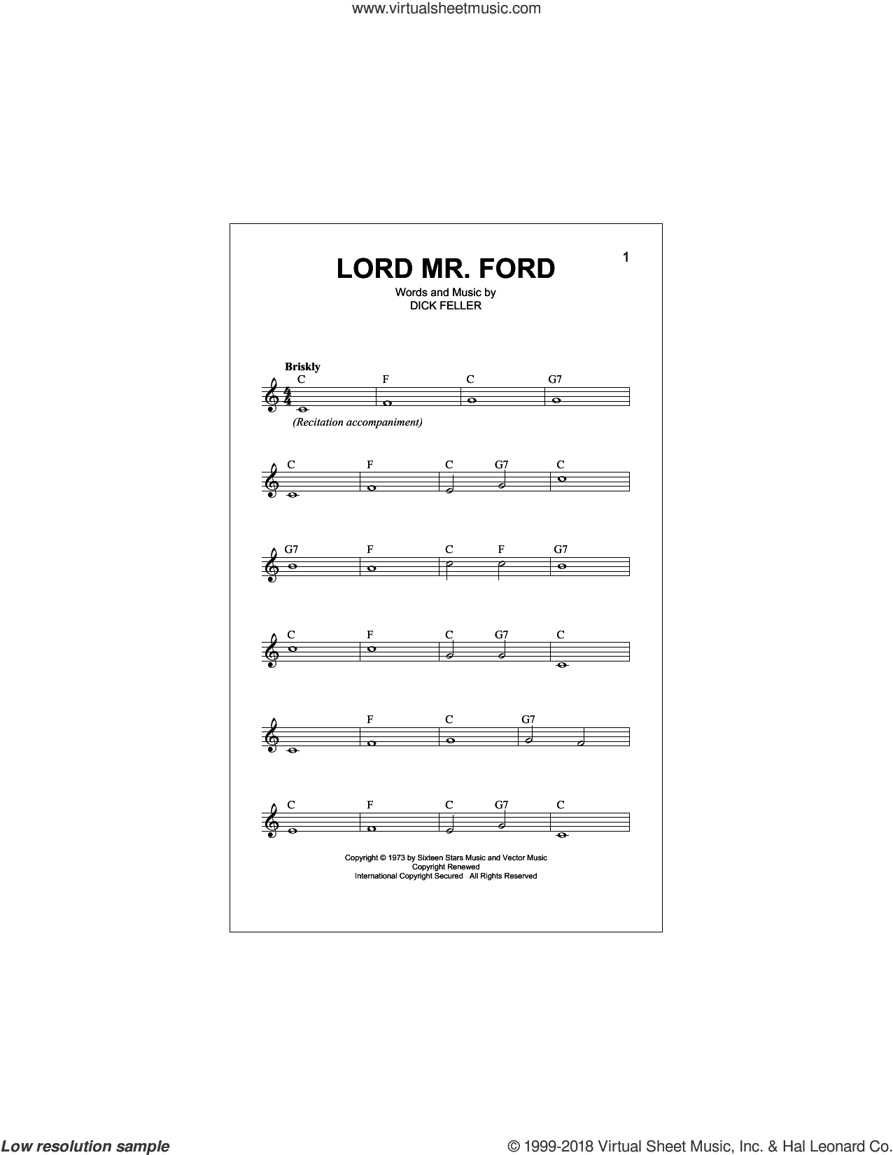 Lord Mr. Ford