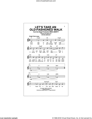 Let's Take An Old-Fashioned Walk