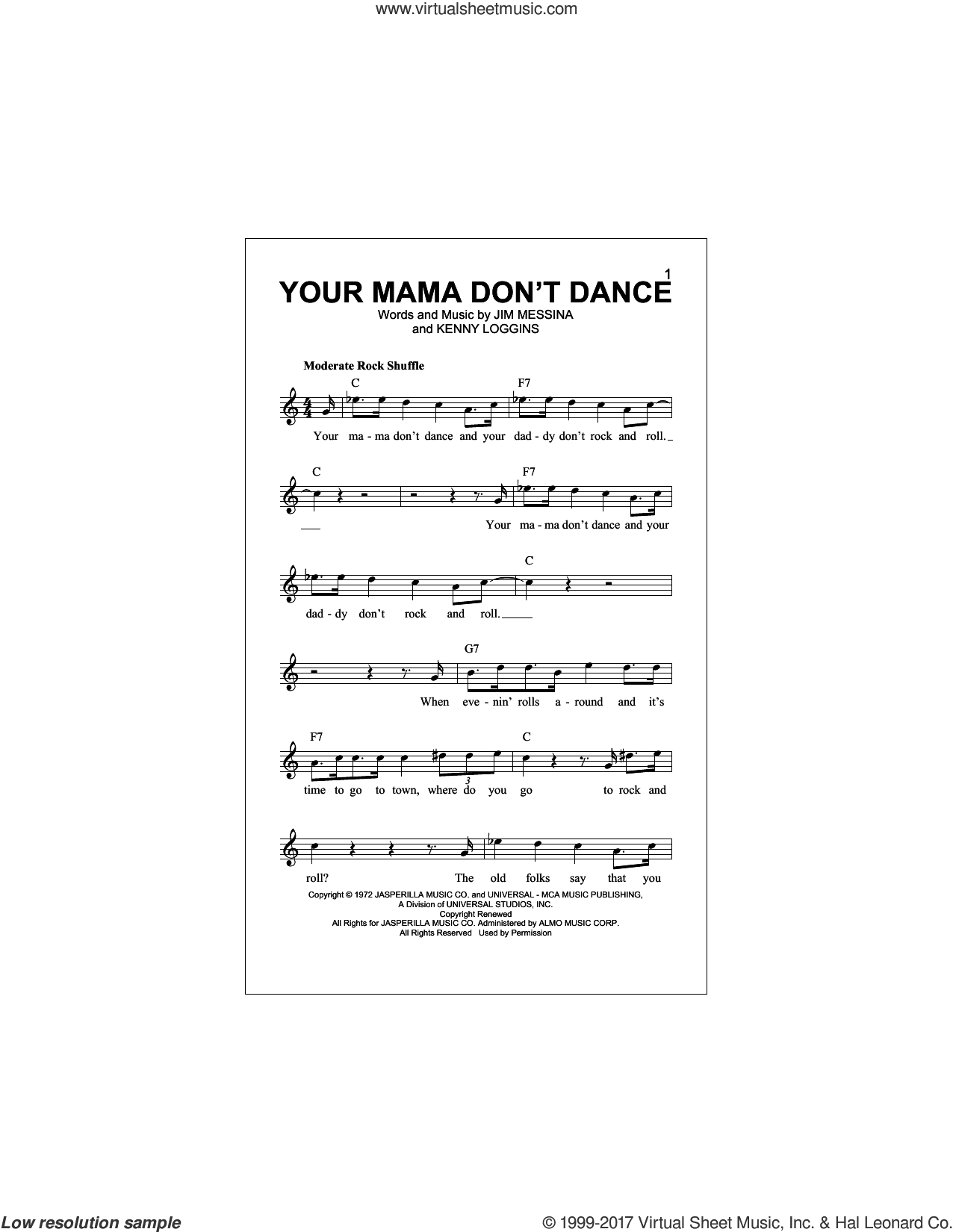 Your Mama Don't Dance