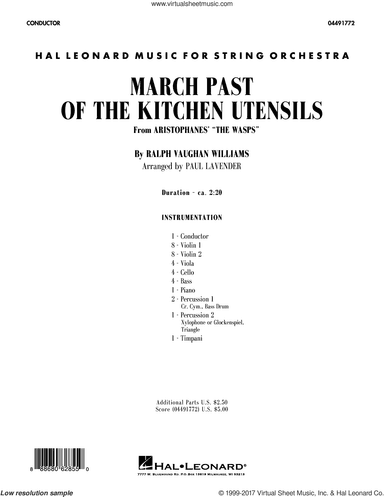 March Past of the Kitchen Utensils (from The Wasps)