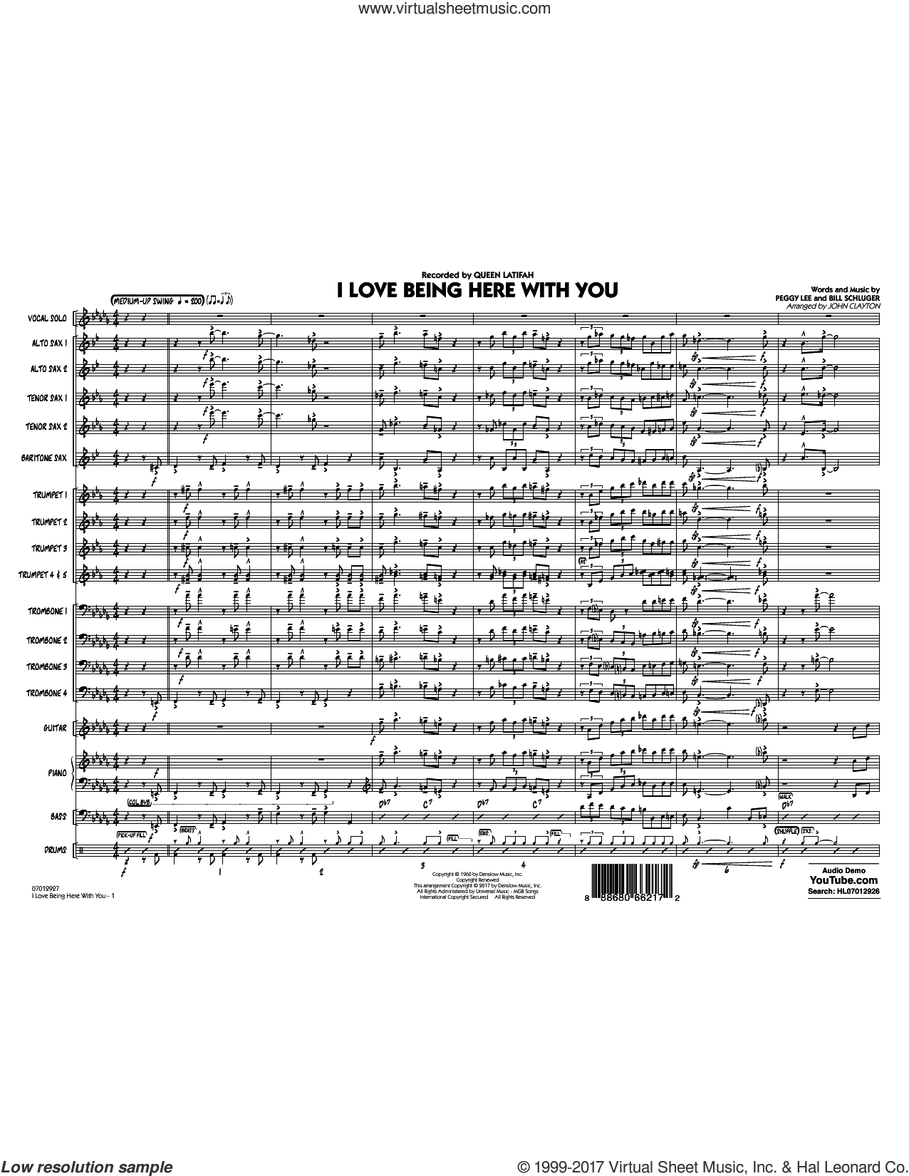 I Love Being Here with You (Key: Db) (COMPLETE)