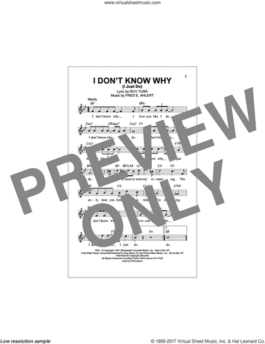 I Don't Know Why (I Just Do)
