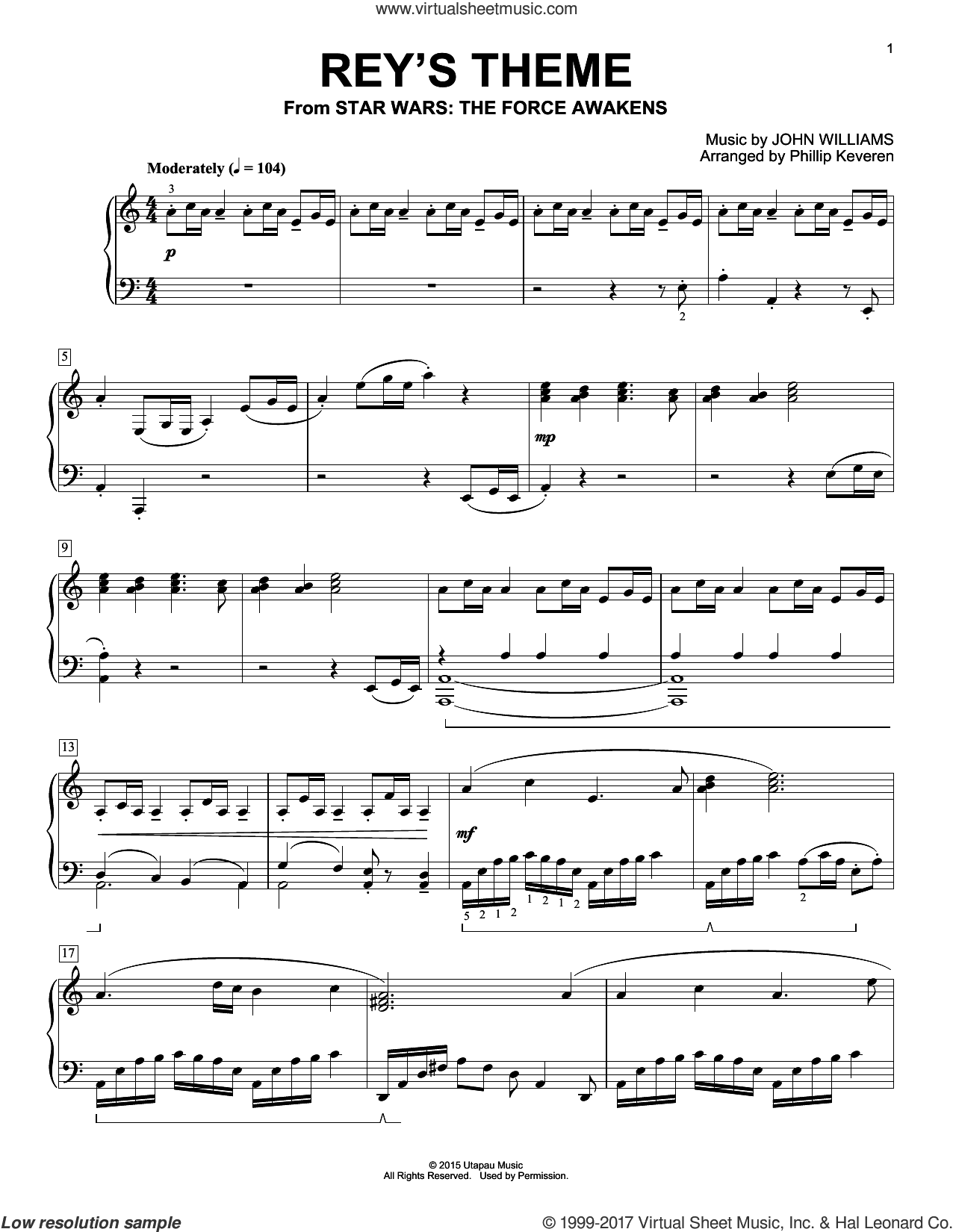 Rey's Theme (arr. Phillip Keveren)