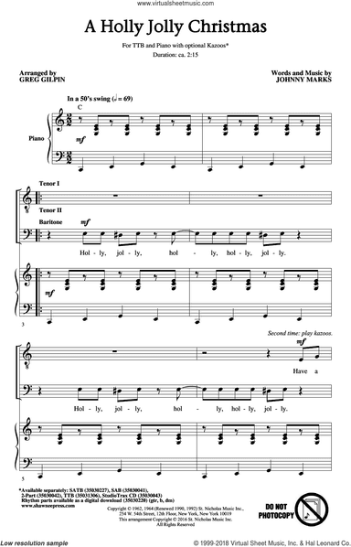 A Holly Jolly Christmas (arr. Greg Gilpin)