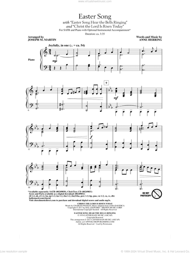 Easter Song (with Christ The Lord Is Risen Today)