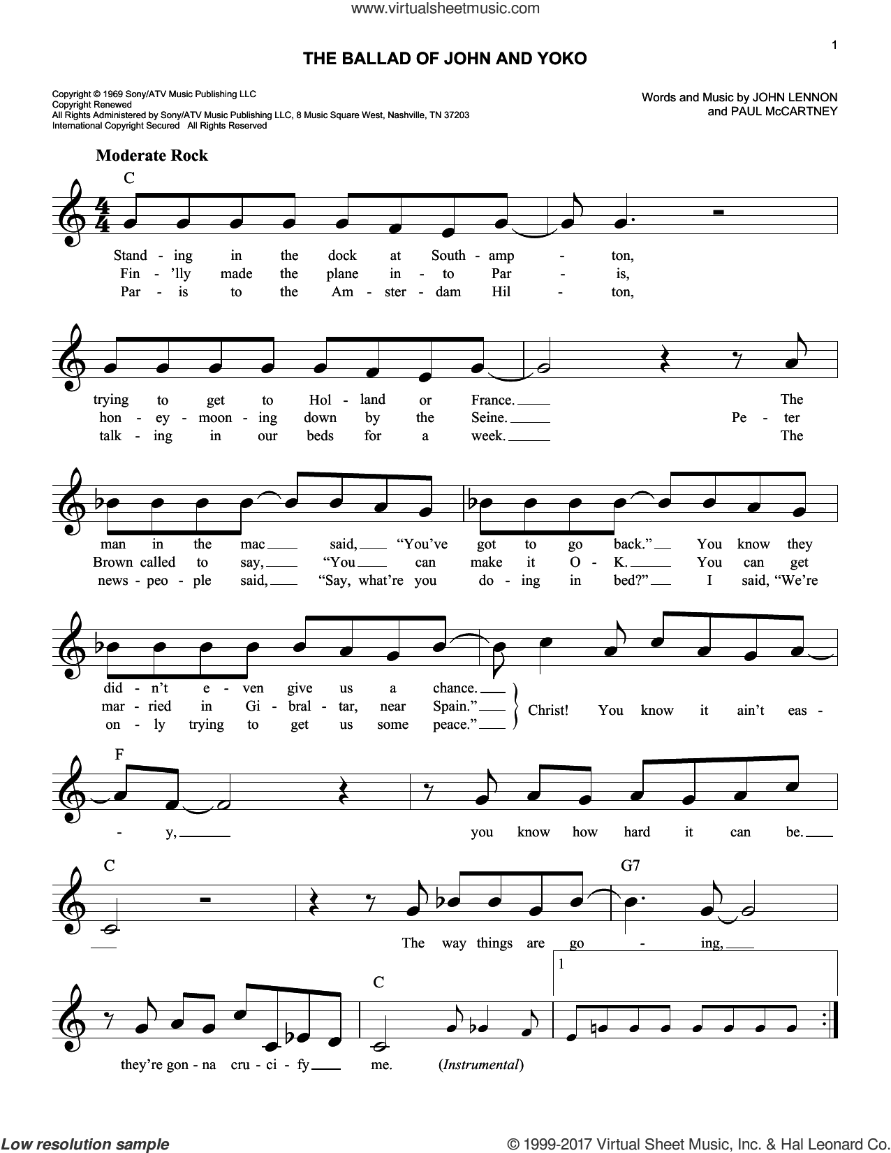 The Ballad Of John And Yoko