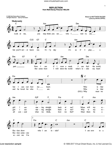 Reflection (Pop Version) (from Mulan)