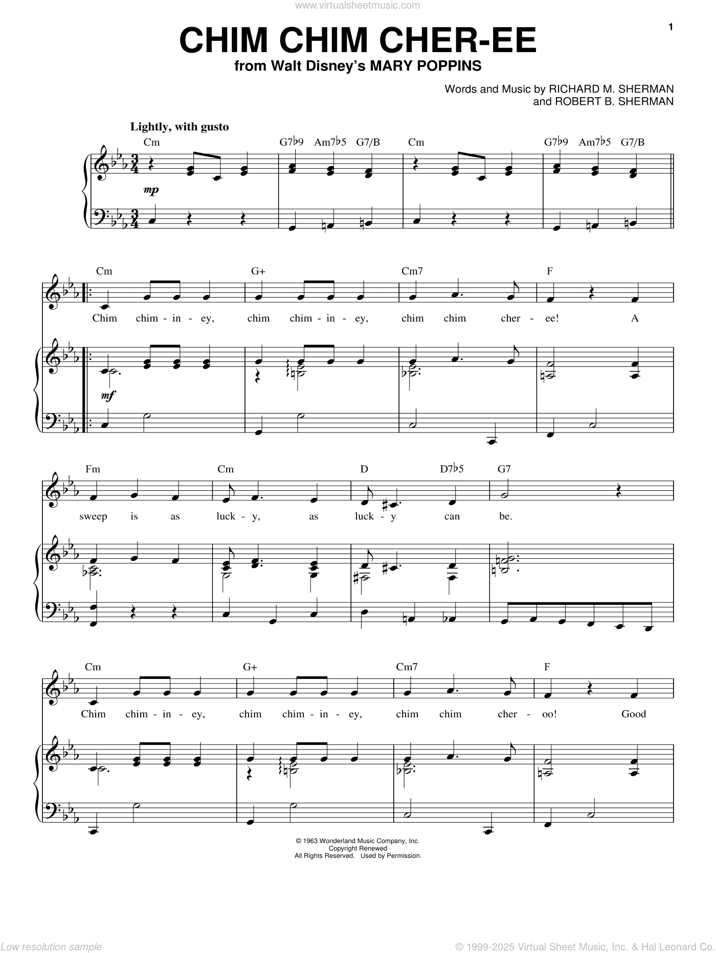 Chim Chim Cher-ee (from Mary Poppins)