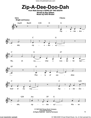 Zip-A-Dee-Doo-Dah (from Song Of The South)