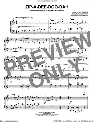 Zip-A-Dee-Doo-Dah (from Song Of The South) [Classical version] (arr. Phillip Keveren)