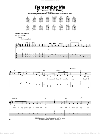 Remember Me (Ernesto de la Cruz) (from Coco)