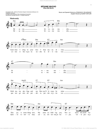 Besame Mucho (Kiss Me Much)