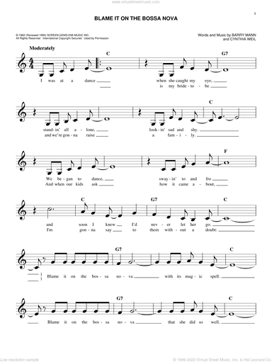 Blame It On The Bossa Nova