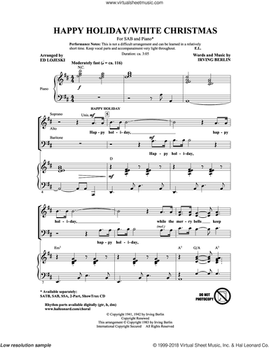 Happy Holiday (arr. Ed Lojeski)