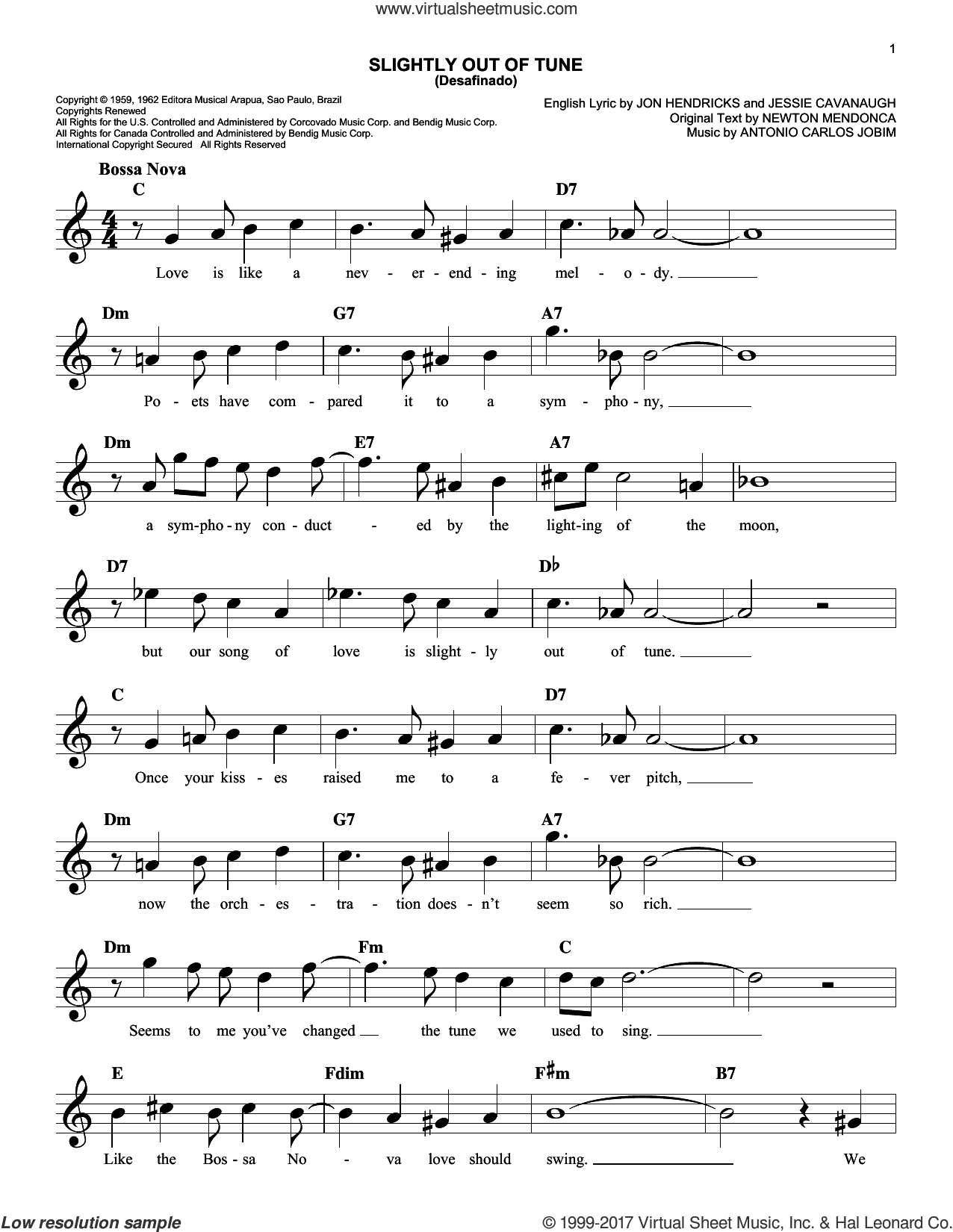 Slightly Out Of Tune (Desafinado)
