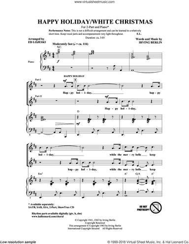 Happy Holiday (arr. Ed Lojeski)