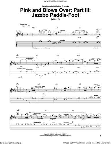Pink And Blows Over: Part III: Jazzbo Paddle-Foot