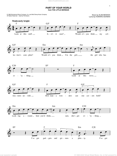 Part Of Your World (from The Little Mermaid)