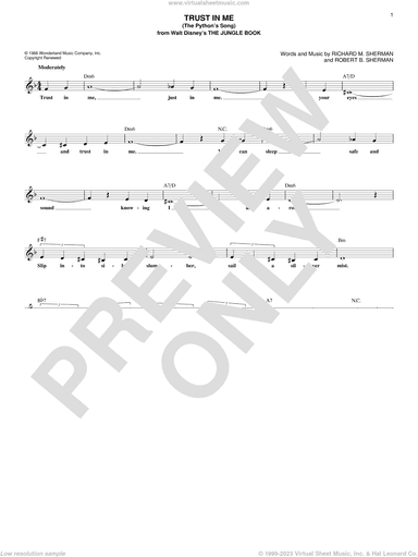 Trust In Me (The Python's Song) (from The Jungle Book)