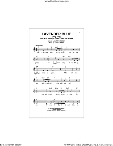 Lavender Blue (Dilly Dilly) (from So Dear To My Heart)