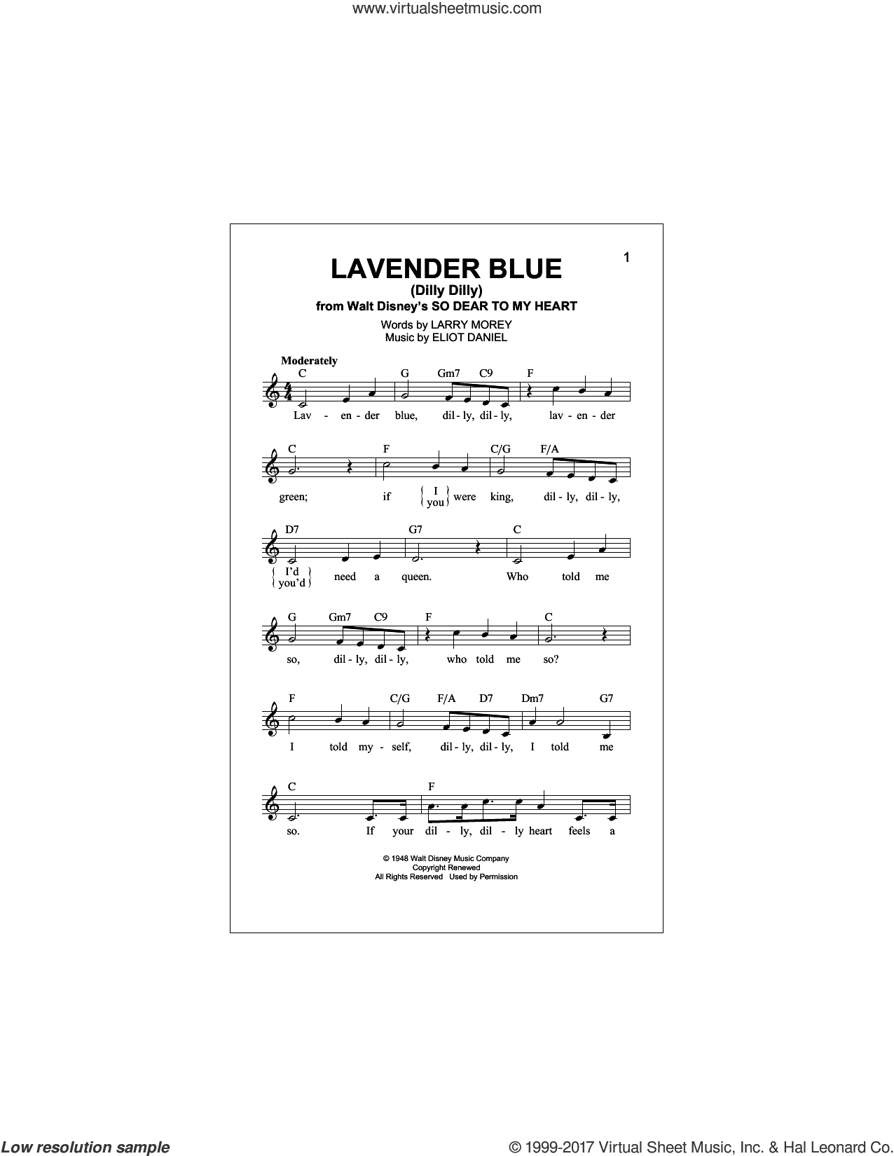 Lavender Blue (Dilly Dilly) (from So Dear To My Heart)