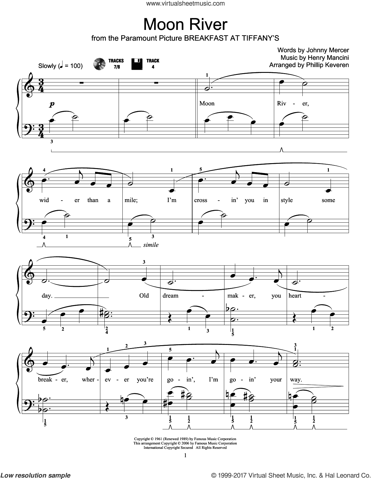 Moon River (arr. Phillip Keveren)