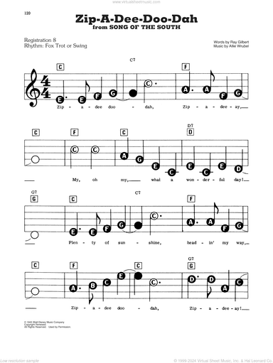 Zip-A-Dee-Doo-Dah (from Song Of The South)