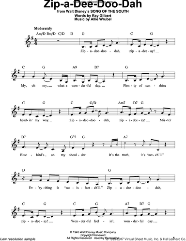 Zip-A-Dee-Doo-Dah (from Song Of The South)