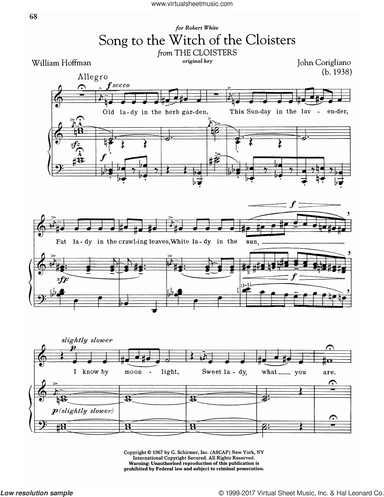 Song To The Witch Of The Cloisters