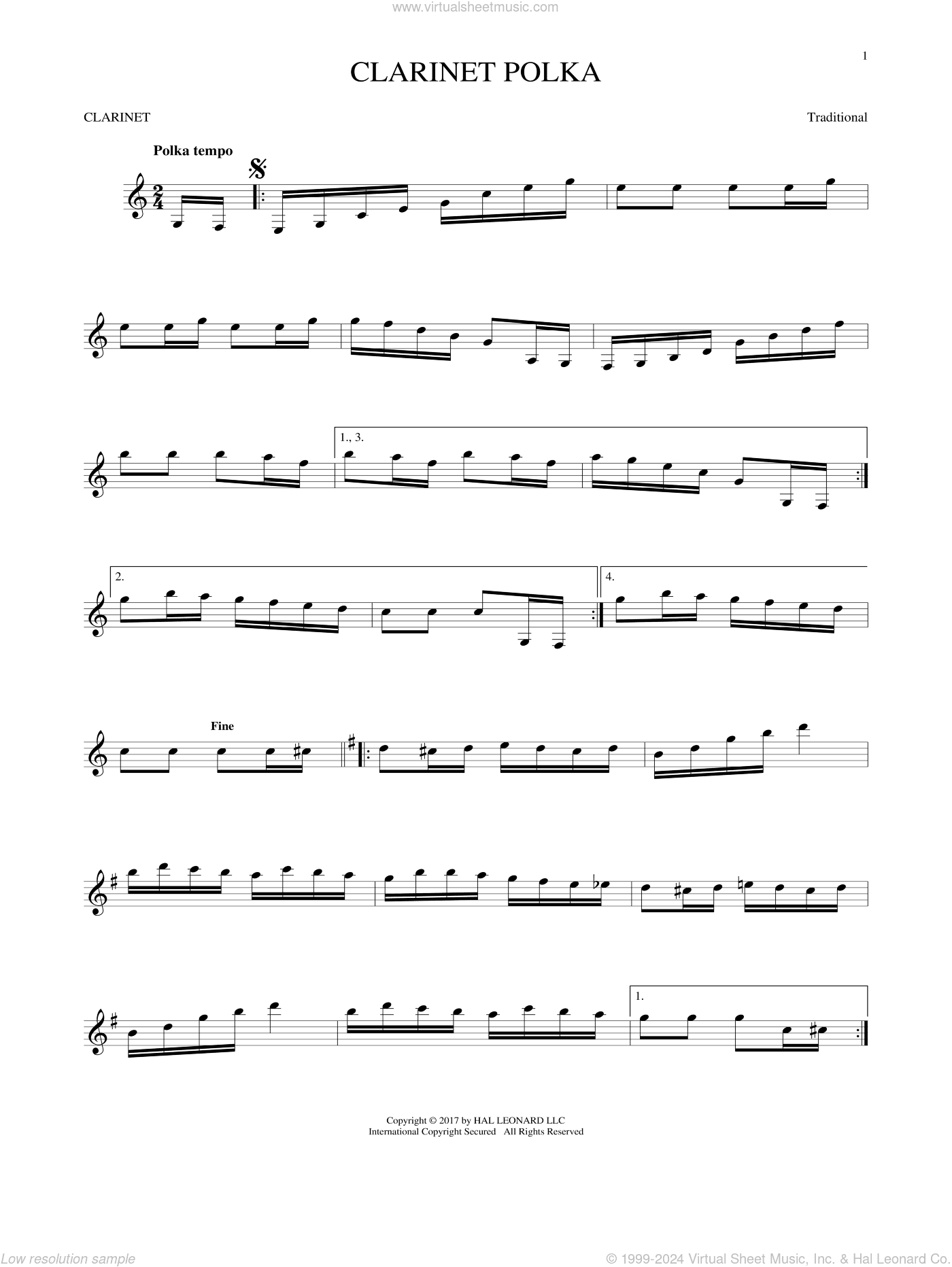 Clarinet Polka
