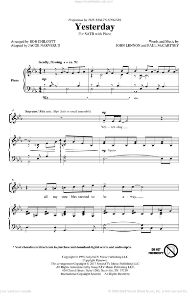 Yesterday (arr. Jacob Narverud)