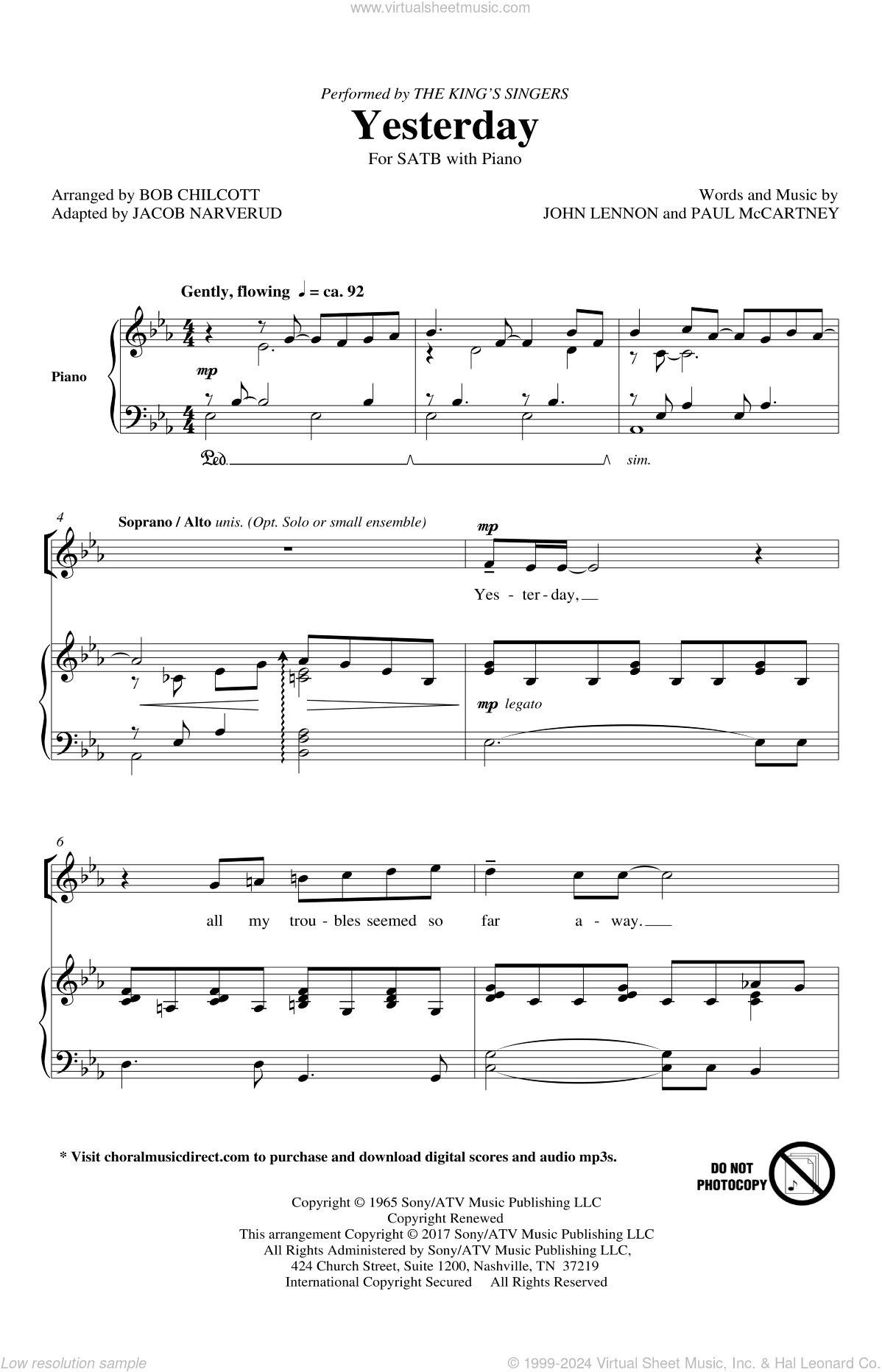 Yesterday (arr. Jacob Narverud)