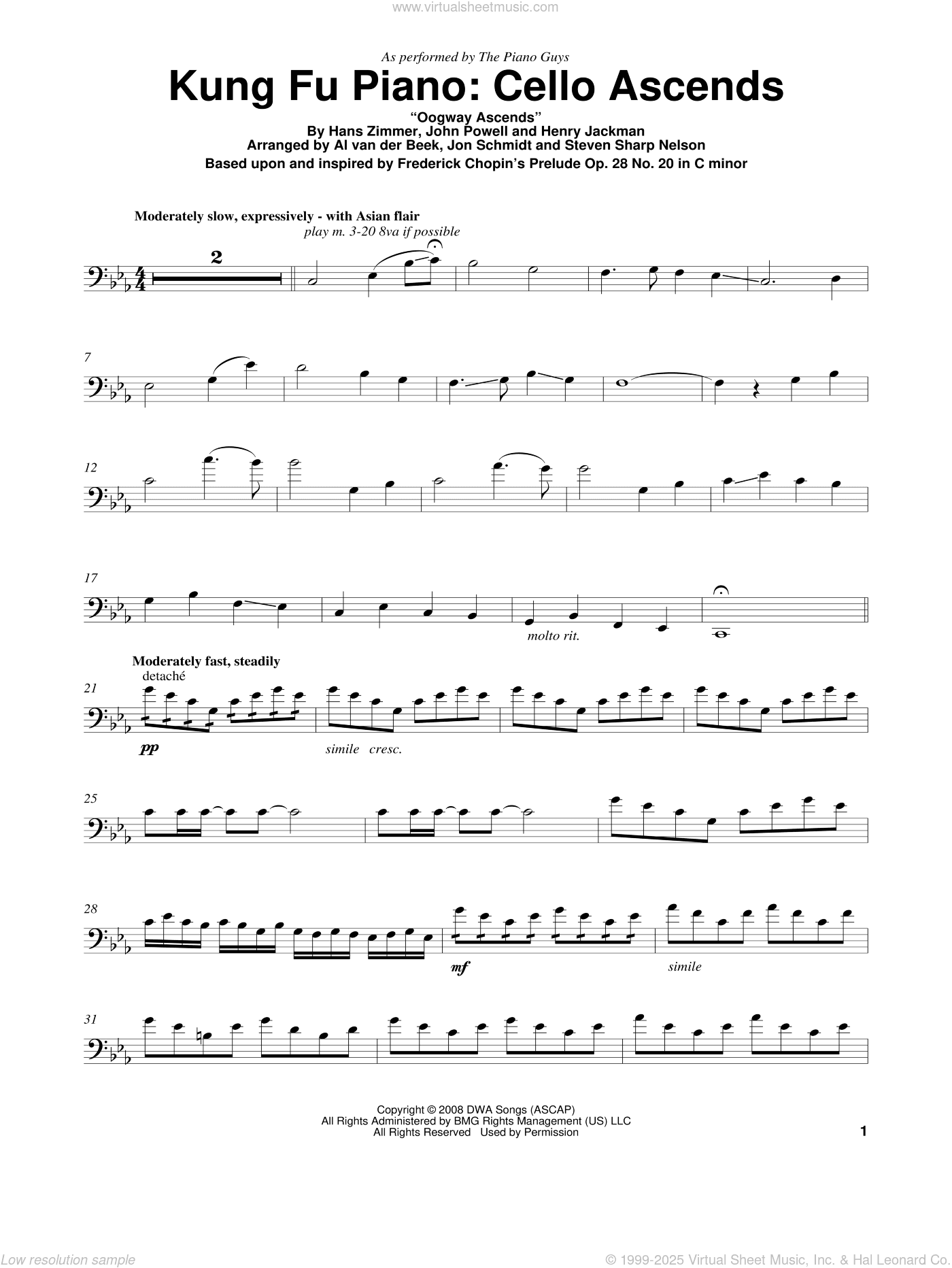 Kung Fu Piano: Cello Ascends