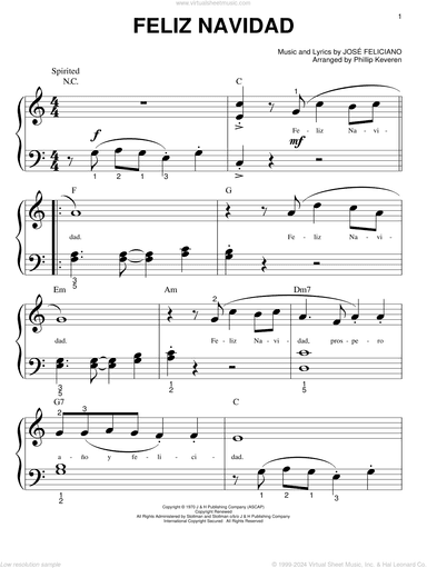 Feliz Navidad (arr. Phillip Keveren)