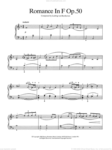Romance In F Major, Op. 50