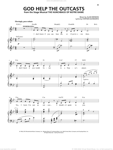 God Help The Outcasts (from The Hunchback Of Notre Dame: A New Musical)
